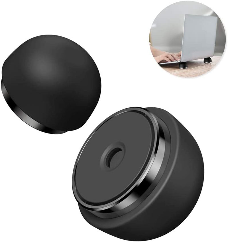 Portable Laptop Cooling Pad, Nediea Ergonomic Laptop Stand Small Invisible Cooler Ball Magnetic Foot Heat for Macbook Pro/Air, Lenovo,12-17 Inches Tablet&Laptop (Black)  PAIFAN   