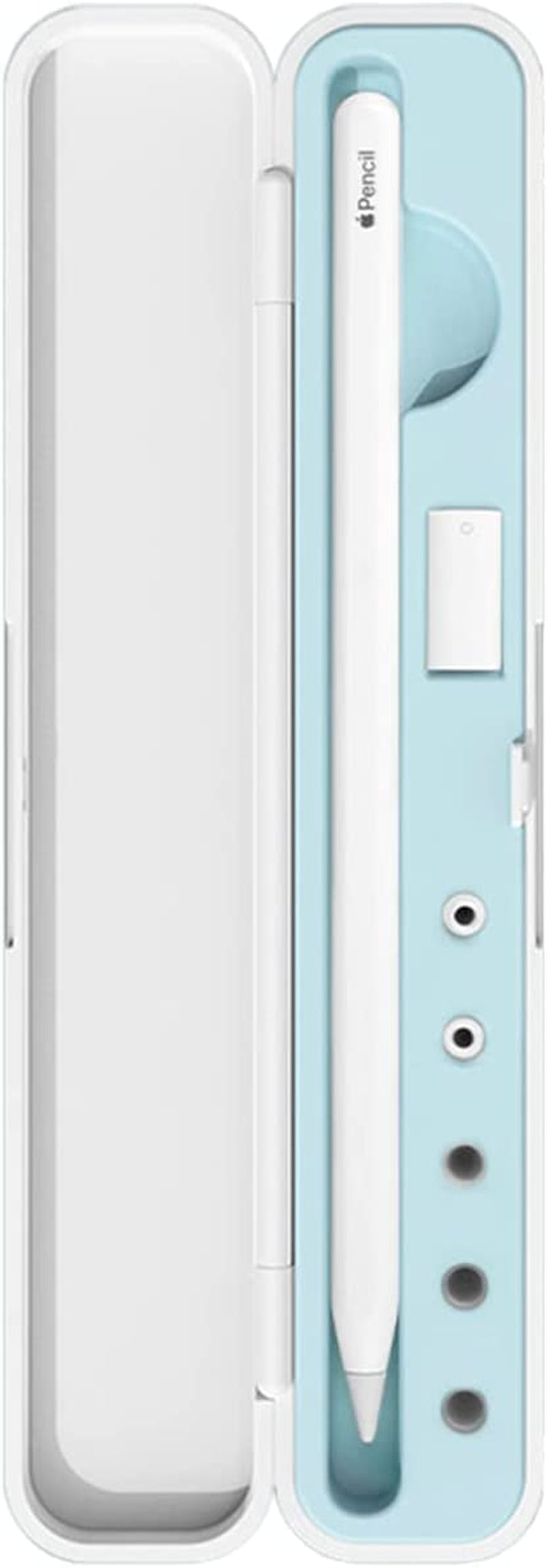 Carrying Case for Apple Pencil 2Nd Gen and 1St Generation - Storage Box with Lid for Apple Pencil - Pen Protective Case for Ipad Pencil - Holder Accessories - Shock-Absorption (Purple)  Meowster Blue  