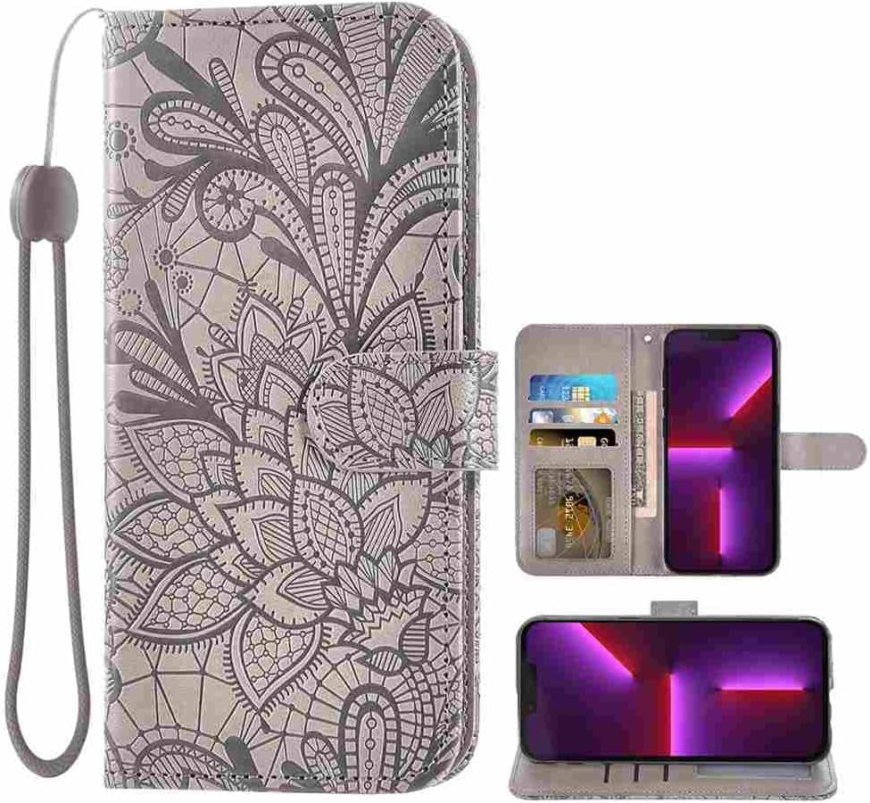 BANLEI2U Phone Cover Folio Wallet Case for LG Aristo 1, Premium PU Leather Slim Fit Cover for Aristo 1, 1 Photo Frame Slot, Easy Access, Gray  BANLEI2U   