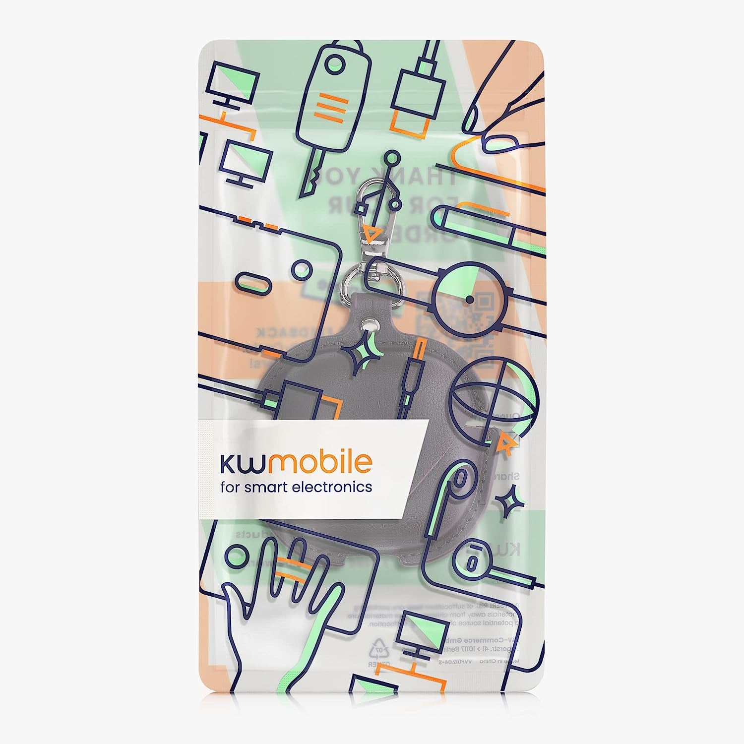 Kwmobile Leatherette Case Compatible with Samsung Galaxy Buds 2 Pro/Buds 2 / Buds Live/Buds Pro - Headphones Protection Etui Cover - Dark Brown  KW-Commerce   