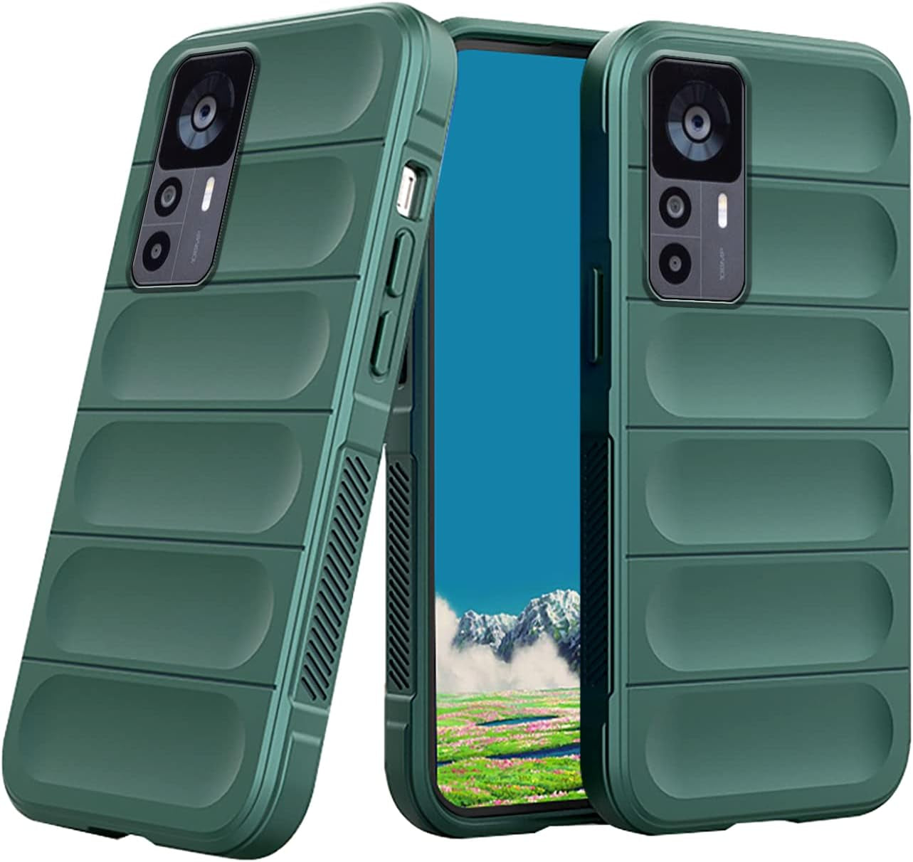 Tiwinxing Case Compatible with Xiaomi Redmi Note 12S Case Shockproof, Soft TPU Slim Redmi Note 12S Case for Women Men Anti-Scratch Protective Phone Case (Grey)  Tiwinxing Green  