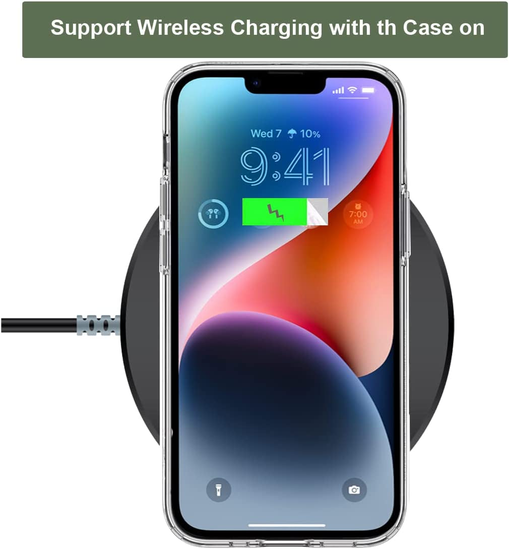 Unov Case Compatible with Iphone 14 plus Case Clear with Design Embossed Pattern Soft TPU Bumper Slim Protective 6.7 Inch (Great Wave)  Unov   