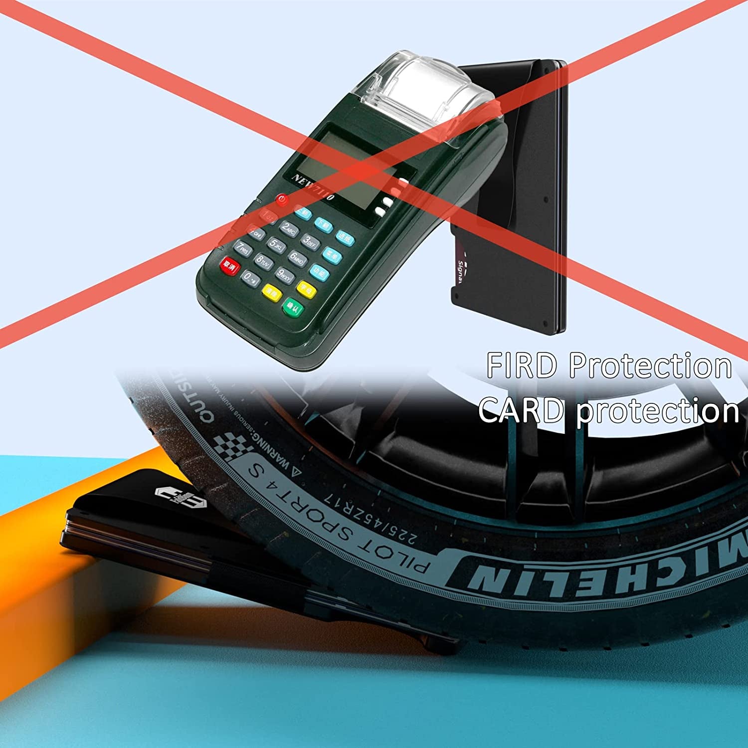 Fafdbinm Airtag Wallet RFID Blocking,Rose Violet  FafdBinm   