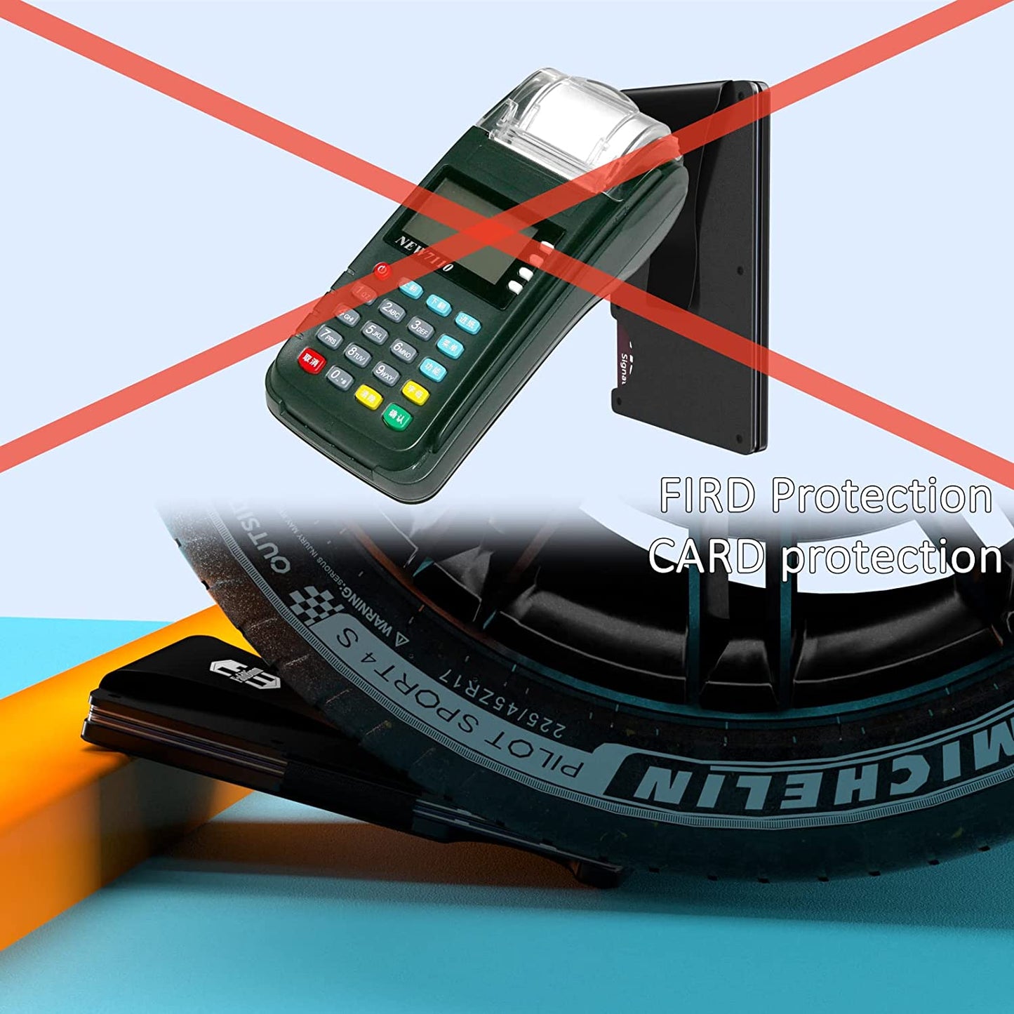 Fafdbinm Airtag Wallet RFID Blocking,Grey  FafdBinm   