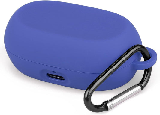 Silicone Case Cover for Jabra Elite 7 Pro/Elite 7 Active True Wireless Earbuds, Anti-Scratch Jabra Elite 7 Pro Case Replacement with Keychain(Blue)  PIUAMUNKJ   