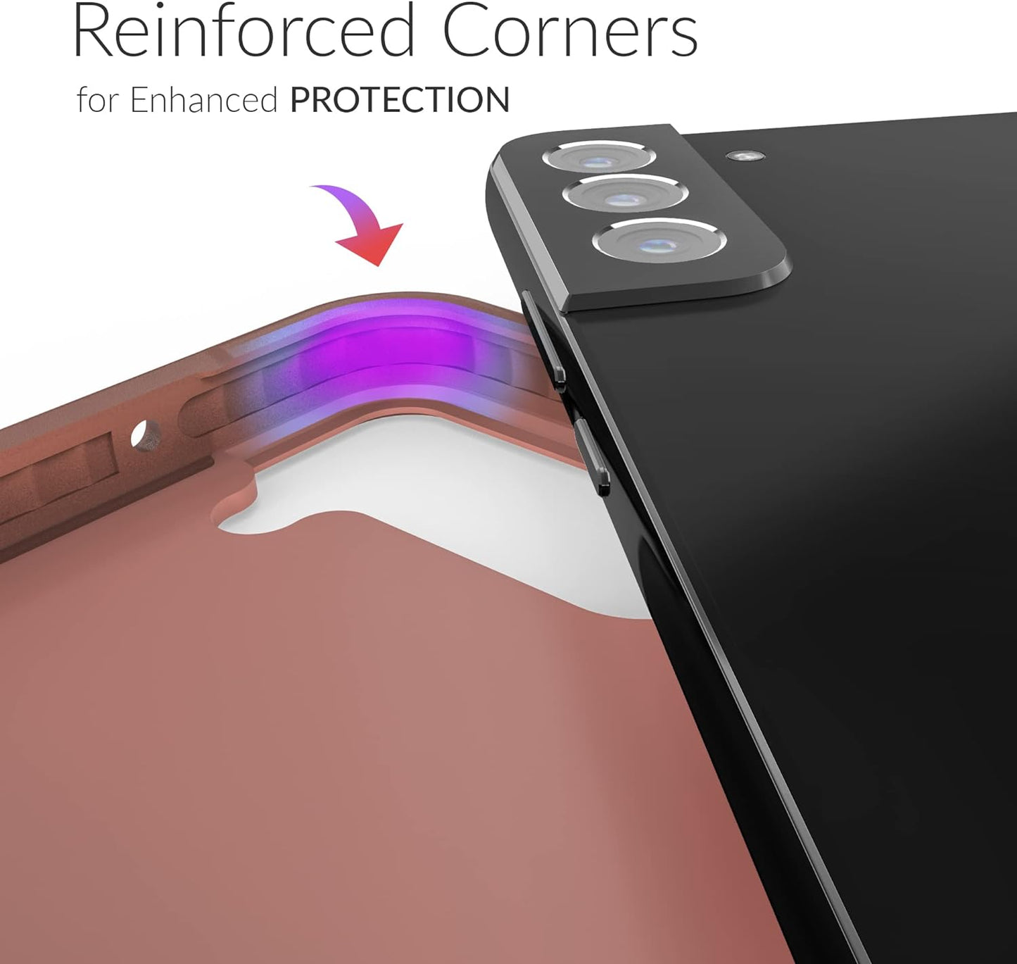 Crave Slim Guard Galaxy S22+ Case, Blush Shockproof & Drop Protection (6.6 Inch)  Crave   