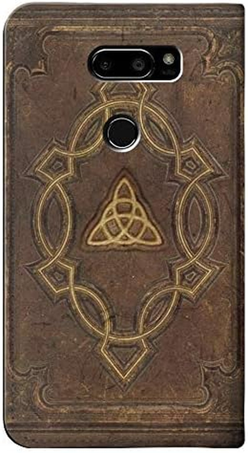 RW3219 Spell Book Cover PU Leather Flip Case Cover for LG V30, LG V30 Plus, LG V30S Thinq, LG V35, LG V35 Thinq  jjphonecase   
