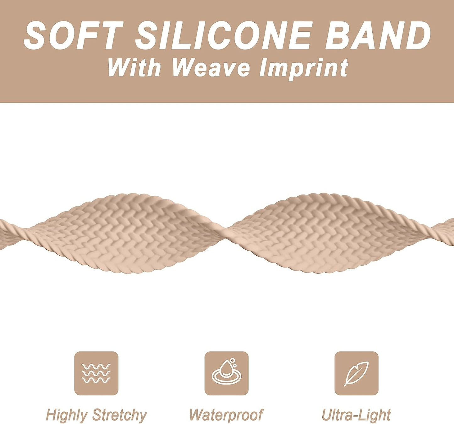 Silicone Solo Loop Bands Compatible with Apple Watch Band 38Mm 40Mm 41Mm 42Mm 44Mm 45Mm 49Mm, Stretchy Silicone Elastic Sport Strap Compatible for Iwatch Series 8/7/6/5/4/3/2/1/SE Ultra  WASPO   