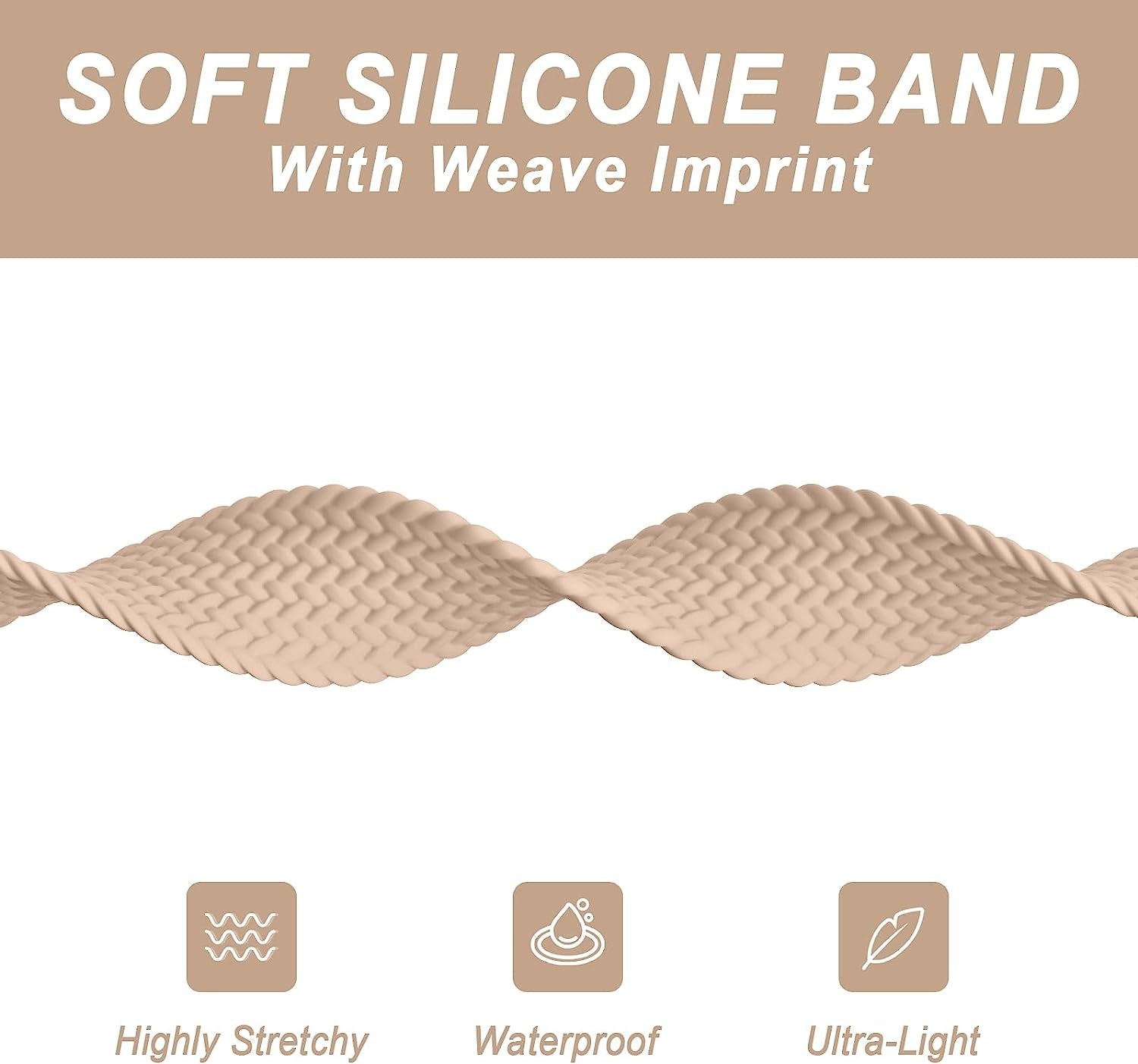 Silicone Solo Loop Bands Compatible with Apple Watch Band 38Mm 40Mm 41Mm 42Mm 44Mm 45Mm 49Mm, Stretchy Silicone Elastic Sport Strap Compatible for Iwatch Series 8/7/6/5/4/3/2/1/SE Ultra  WASPO   