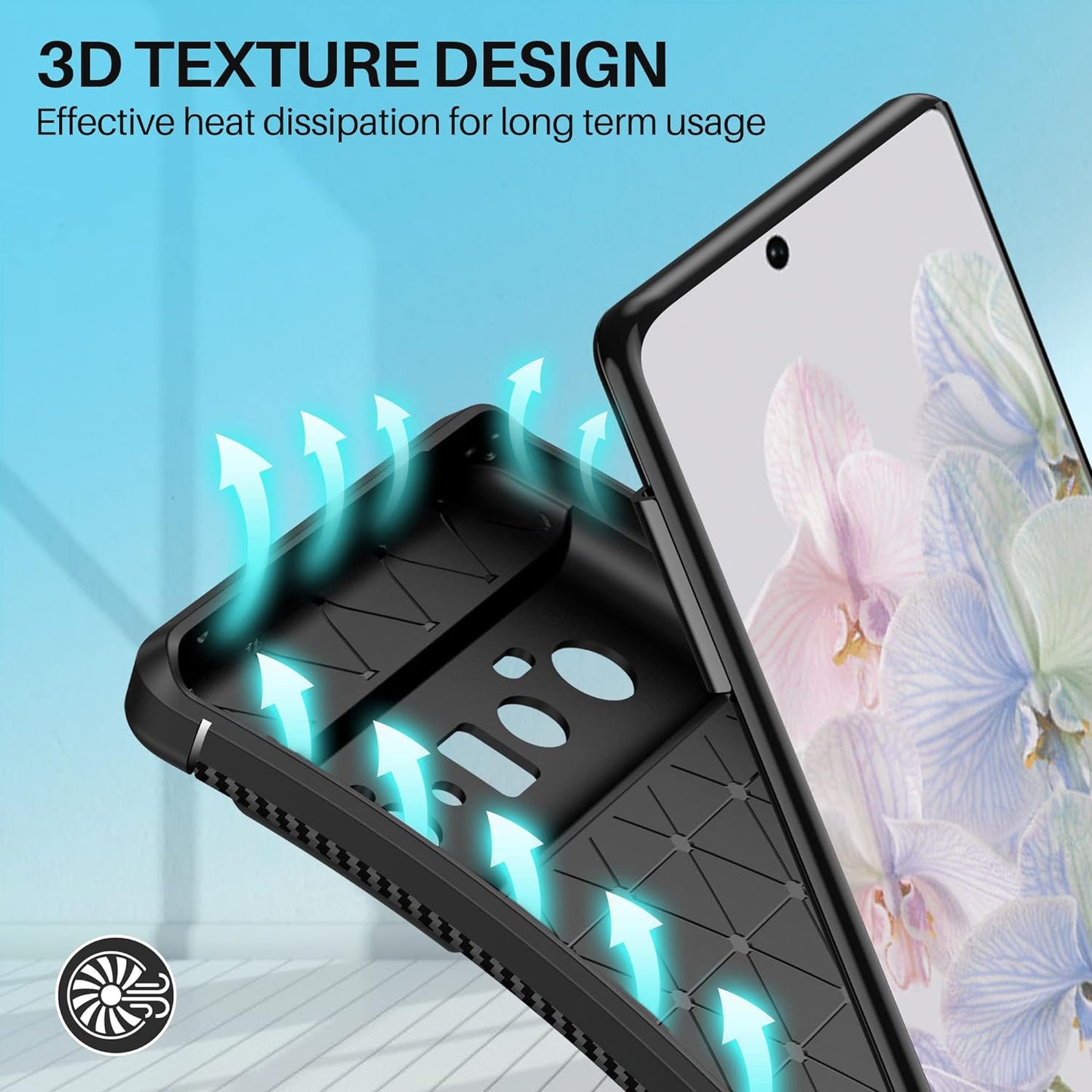 Vakoo Google Pixel 6 Pro Case (6.71-Inch), Soft TPU Series Anti-Fingerprint Anti-Scratch Protective Phone Case for Google Pixel 6 Pro (6.71 Inches, 2021) - Matte Black  Vakoo   