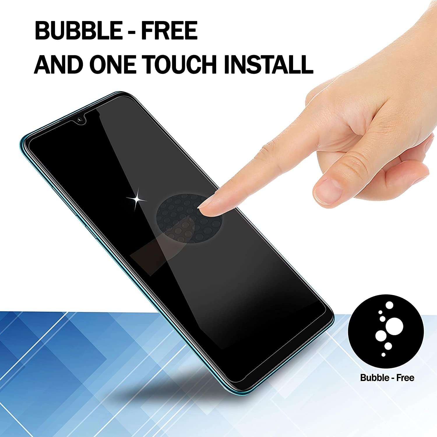 RKINC Screen Protector [4-Pack] for Samsung Galaxy A03/ A03S / A03 Core / A02/ A02S, Tempered Glass Film Screen Protector, 0.33Mm [Lifetimewarranty][Anti-Scratch][Anti-Shatter]  RKINC   