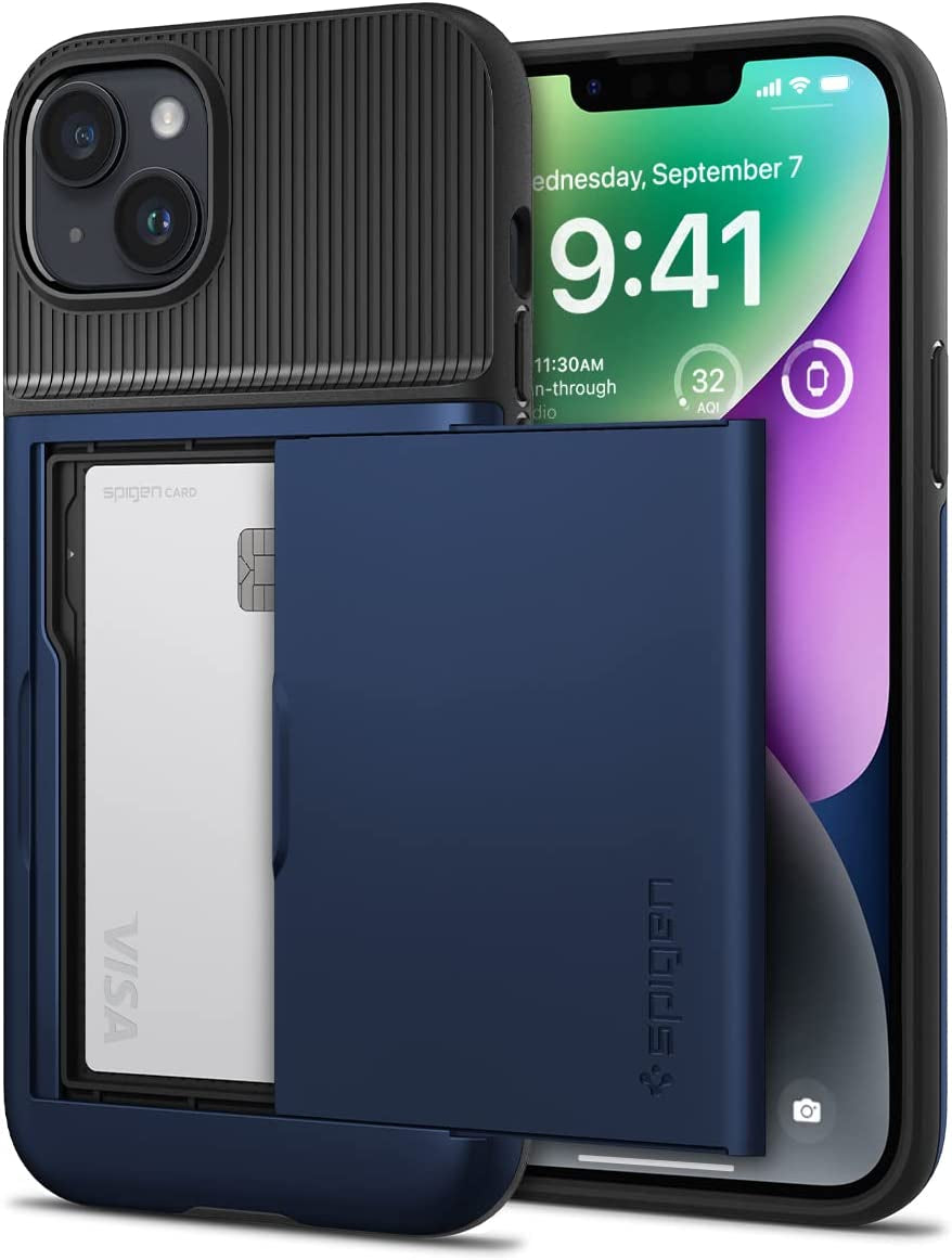 Spigen Slim Armor CS Designed for Iphone 14 Case (2022) - Navy Blue  Spigen Navy Blue  