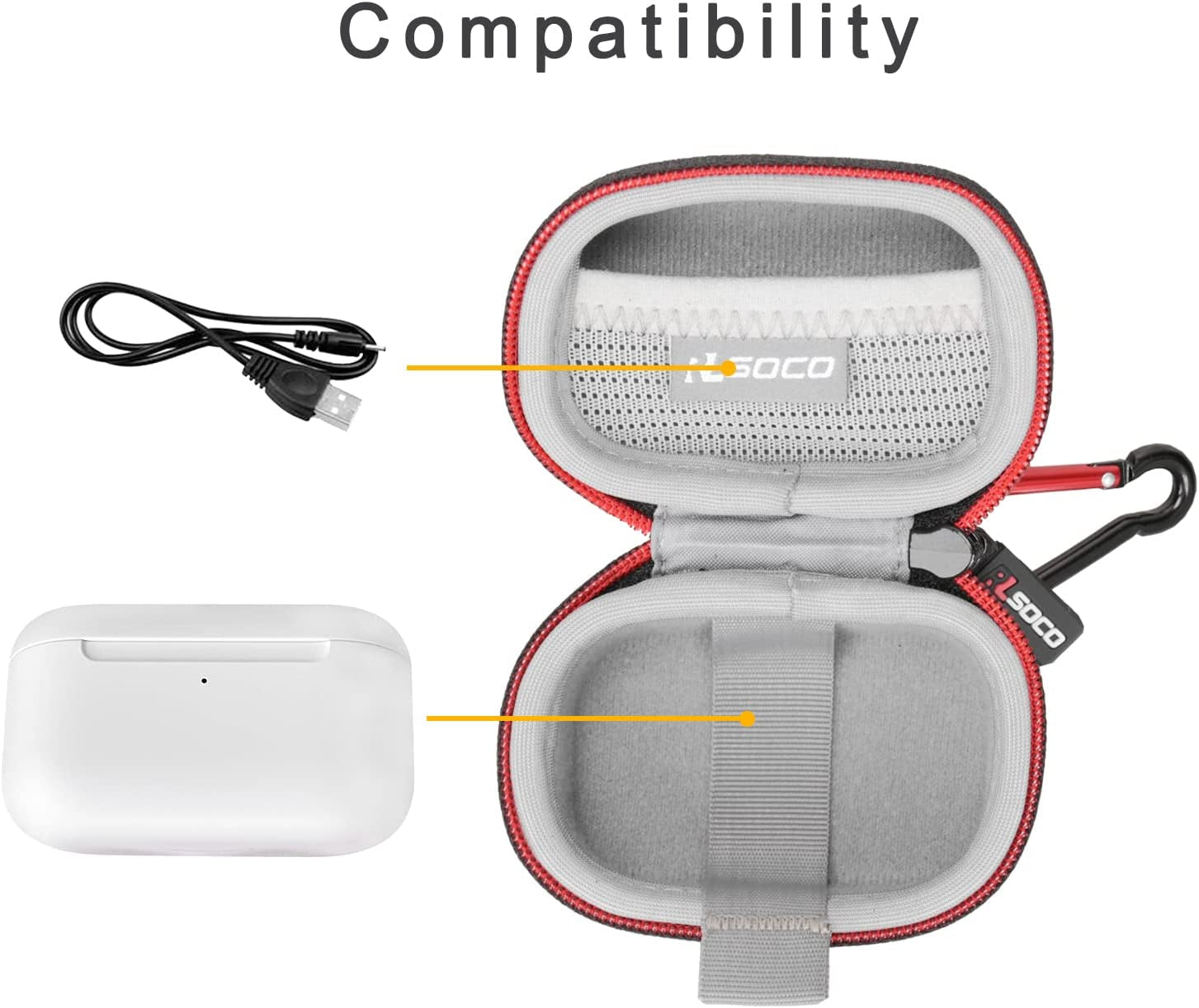 RLSOCO Hard Case for Echo Buds (2Nd Gen) Wireless Earbuds  RLSOCO   