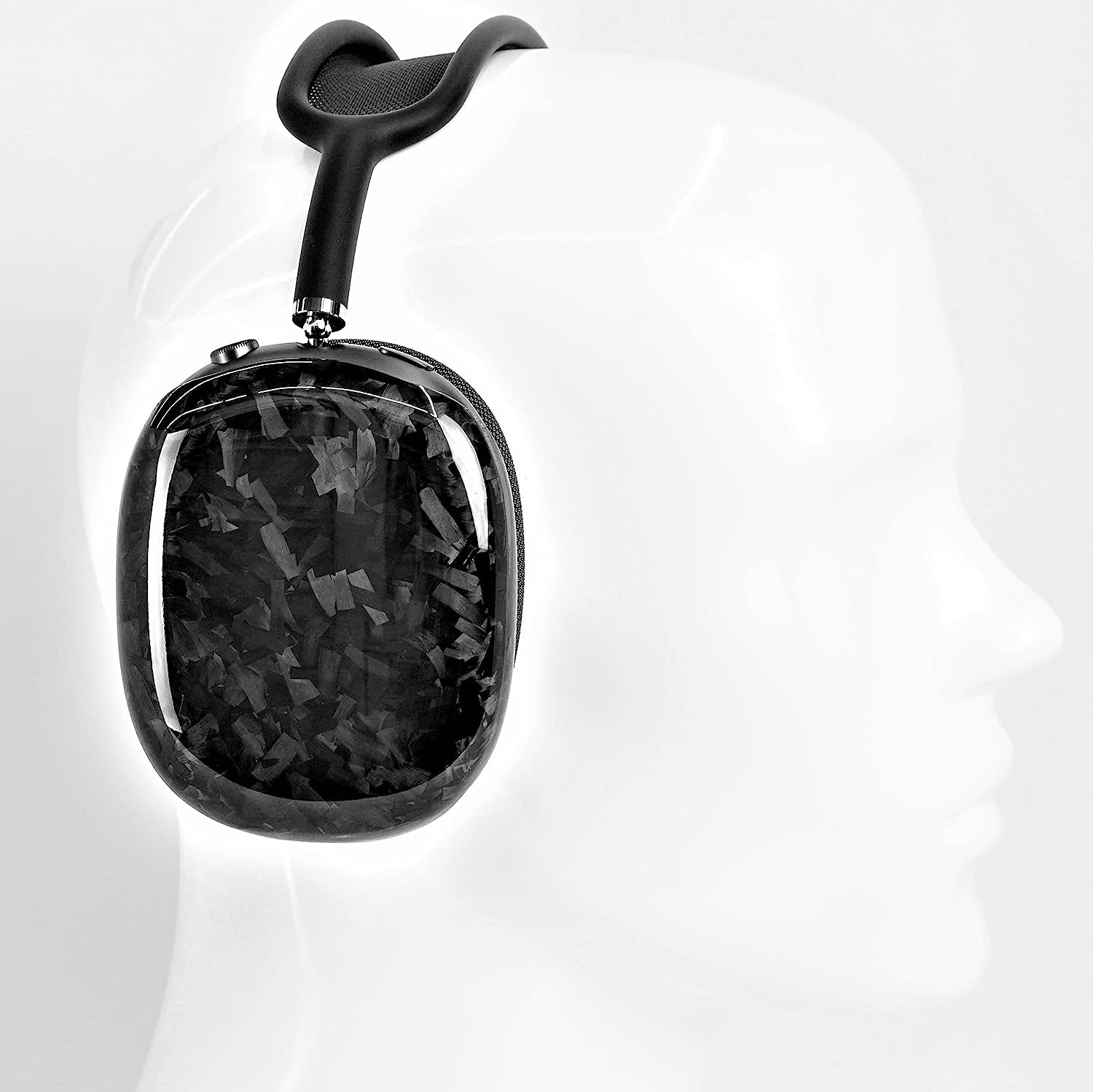 Foam Masters Genuine Forged Carbon Fiber Case for Airpods Max - Extreme Slim (Forged Glossy)  Foam Masters   