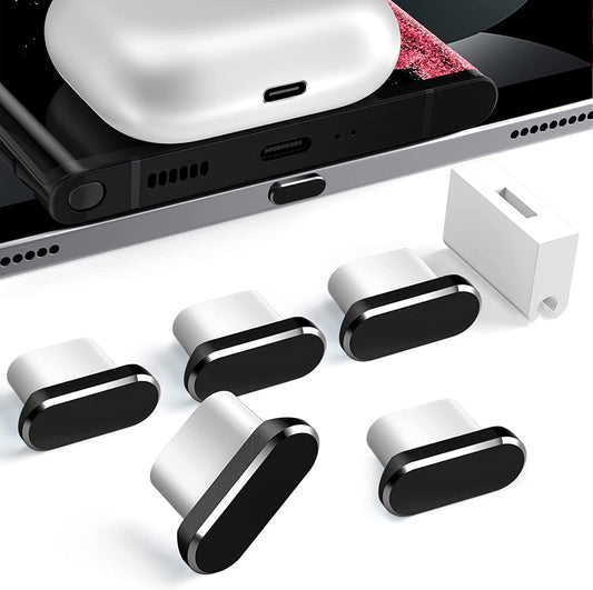 USB Type C anti Dust Plug, TITACUTE Cover Cap 5-Pack Plugs Port Caps Protectors for Ipad 10 Pro Air Mini Samsung A53 A54 S23 Ultra S22 S21 S20 FE Galaxy Flip Fold Google Pixel 7 6 6A 7A Oneplus Black  TITACUTE   