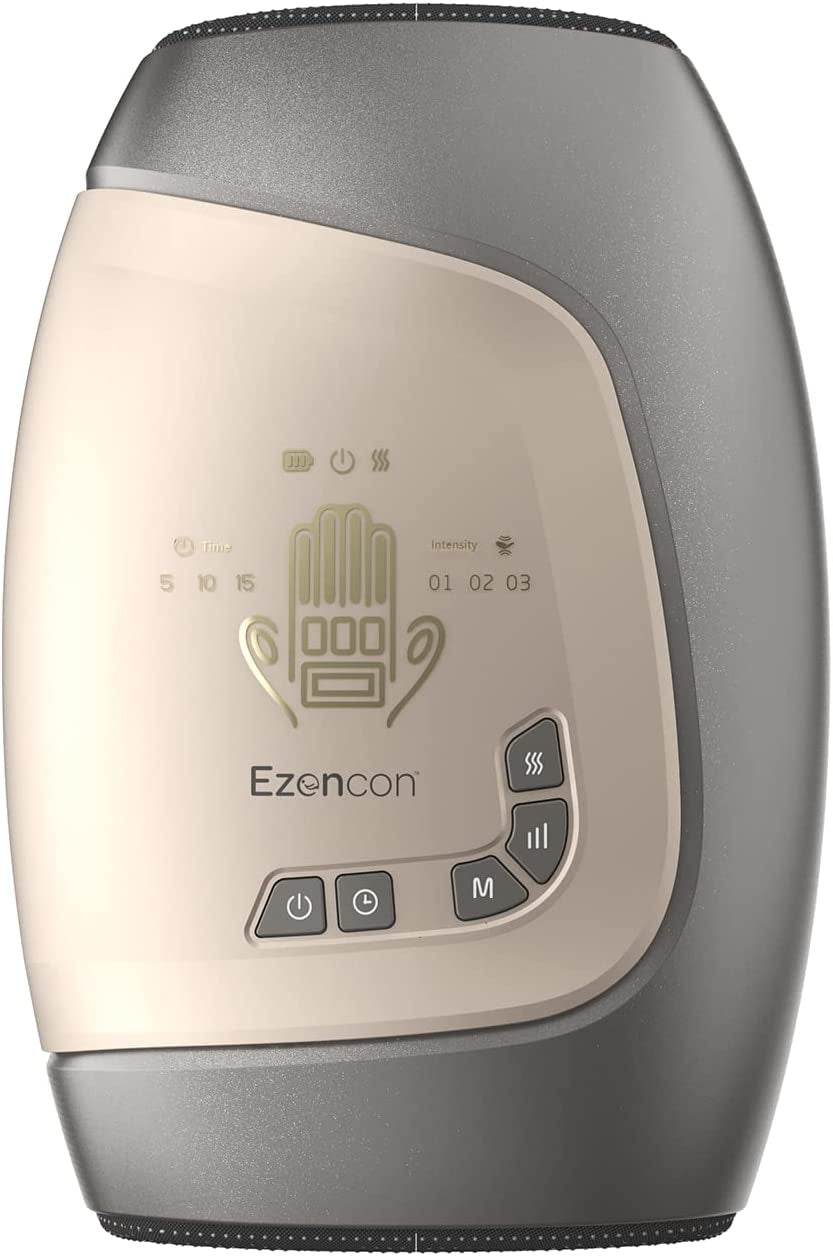 Ezencon Hand Massager with Heat, Rechargeable Finger Massager with Fingers Opening, Cordless Wrist Hand Massager for Arthritis Pain Relief with Compression & Heating, Birthday Gifts for Women  Ezencon   