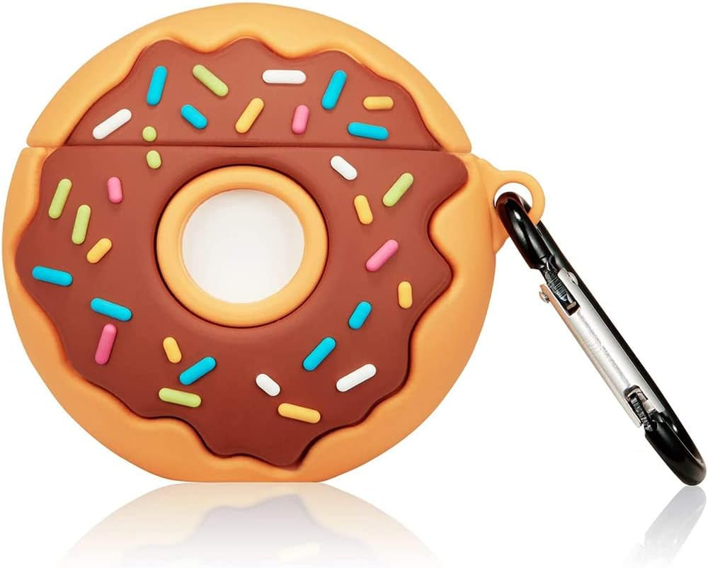 Cartoon Case Compatible with Apple Airpods Pro Case Cover Silicone Shockproof 3D Cute Kawaii Protective Case Anti-Fall Headphone Case for Airpod Pro Case (Airpods Pro, Green Monster)  FirstCorn Donut Airpods Pro 