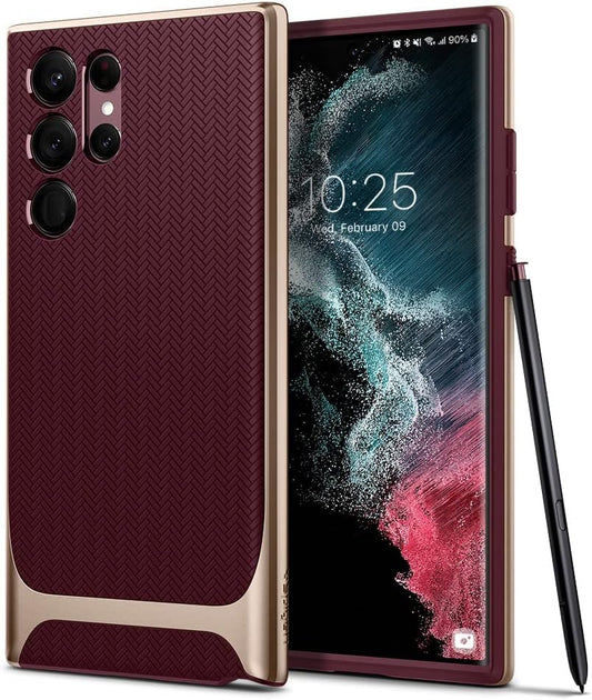 Spigen Neo Hybrid Designed for Galaxy S22 Ultra Case (2022) - Burgundy  Spigen   