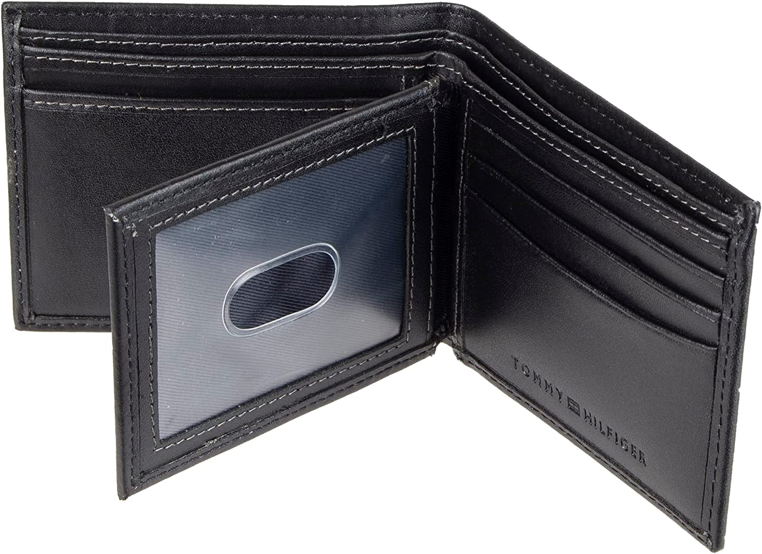 Tommy Hilfiger Men'S Slim Extra Capacity Bifold Wallet with Multiple Card Slots  Tommy Hilfiger Men's Accessories   