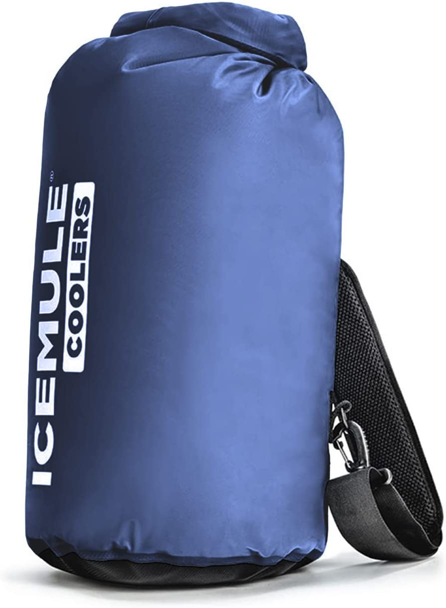 ICEMULE Classic Collapsible Backpack Cooler – Hands Free, 100% Waterproof, 24+ Hours Cooling, Soft Sided Cooler  IceMule Coolers Marine Blue Medium - 15L 