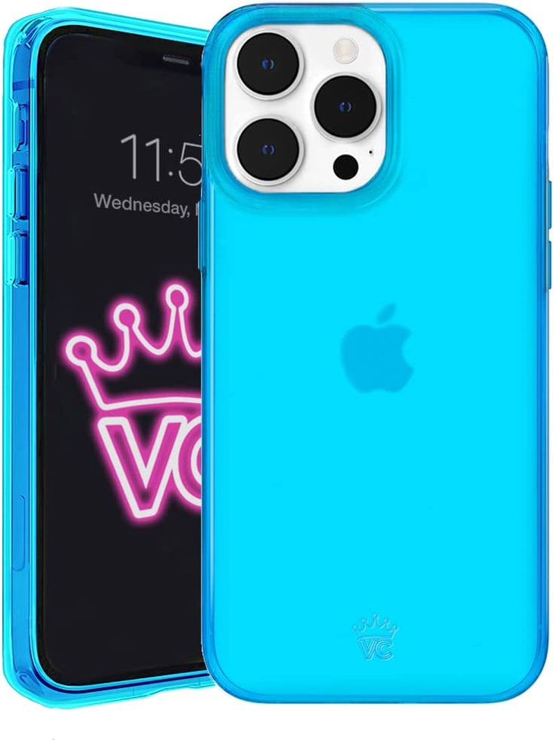 Velvet Caviar X Bratz Designed for Iphone 14 Pro Max Case for Women [8Ft Drop Tested] Cute Protective Bratz Dolls Accessories Phone Cases - Clear Glitter  Velvet Caviar Neon Blue Iphone 14 Pro Max 