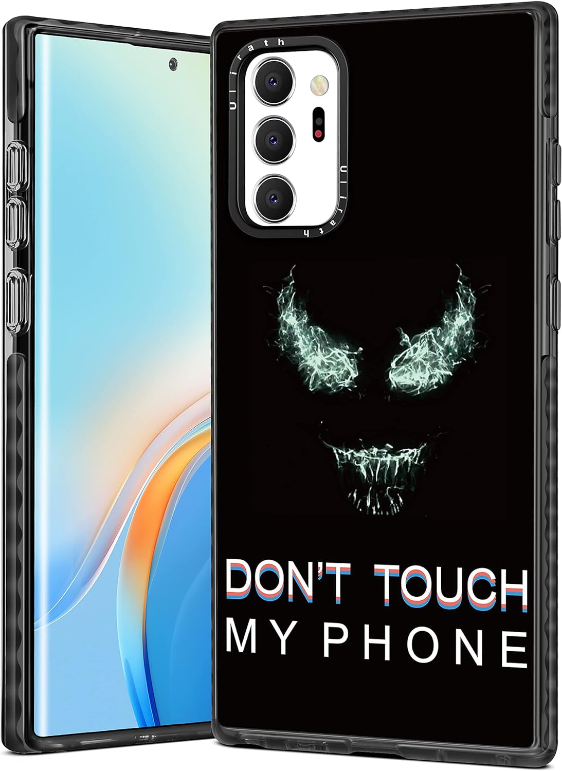 Ulirath for Samsung Galaxy Note 20 Ultra 6.9" Case Cartoon Dont Touch My Phone Designer Pattern Cover Cool Funny for Girly Girls Kids Boys Bumper Soft Protective Phone Cases for Galaxy Note 20 Ultra  Ulirath For Samsung Galaxy Note 20 Ultra-Face  