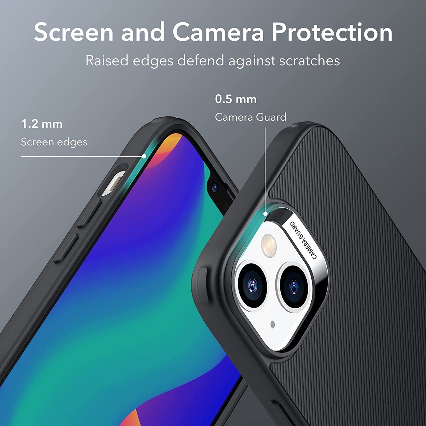 ESR for Iphone 14 Case/Iphone 13 Case, 3 Stand Modes, Military-Grade Drop Protection, Supports Wireless Charging, Slim Back Cover with Stand, Phone Case for Iphone 14/13, Metal Kickstand Case, Black  Electronic Silk Road Corp   