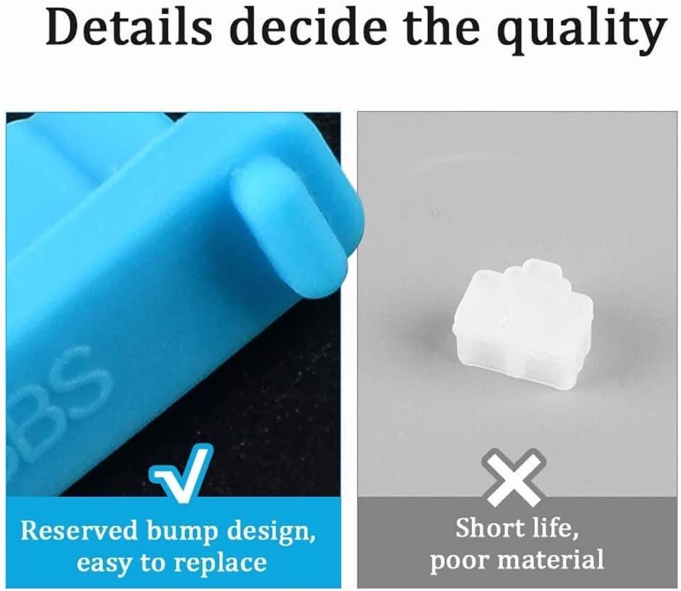 16Pcs/Set Laptop anti Dust Plug Colorful Silicone anti Dust Plug Cover Stopper Dust Plug USB Port HDMI RJ45 Interface Waterproofcover(Green)  generic   