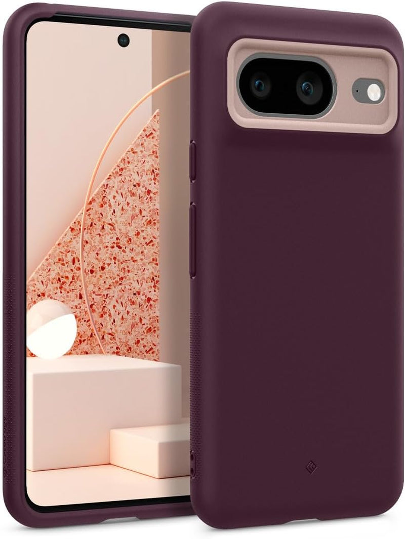Caseology Nano Pop Silicone Case Compatible with Google Pixel 8 Case 5G [Military Grade Drop Tested](2023) - Black Sesame  Caseology Burgundy Bean  