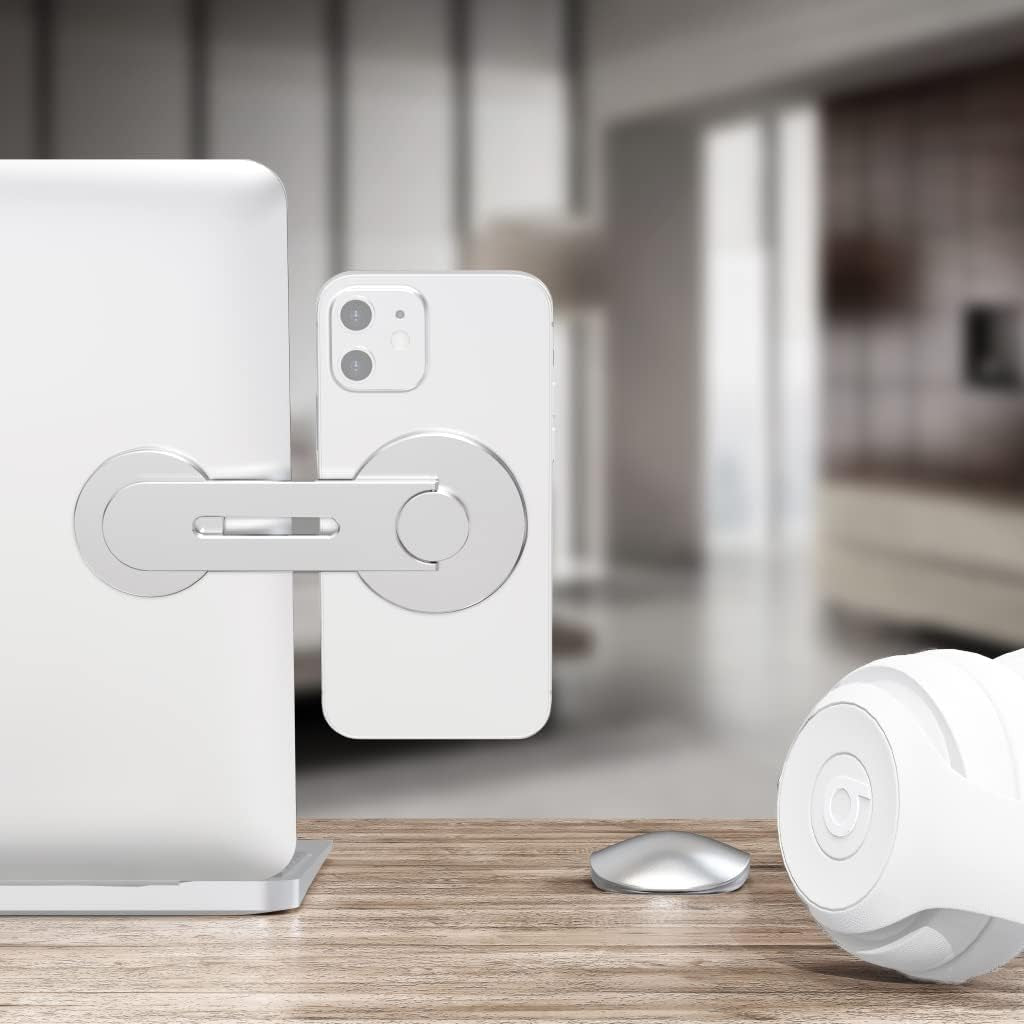 FEICHAO Expansion Phone Stand Laptop Screen Side Mount Magnetic Flip Holder for Phone Holder Desktop PC Monitor Support Bracket (Black)  FEICHAO   