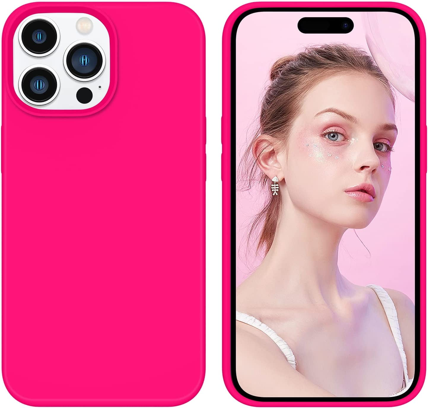 GUAGUA Compatible with Iphone 14 Pro Max Case 6.7 Inch Liquid Silicone Soft Gel Rubber Slim Microfiber Lining Cushion Texture Cover Shockproof Protective Case for Iphone 14 Pro Max, Brown  GUAGUA   