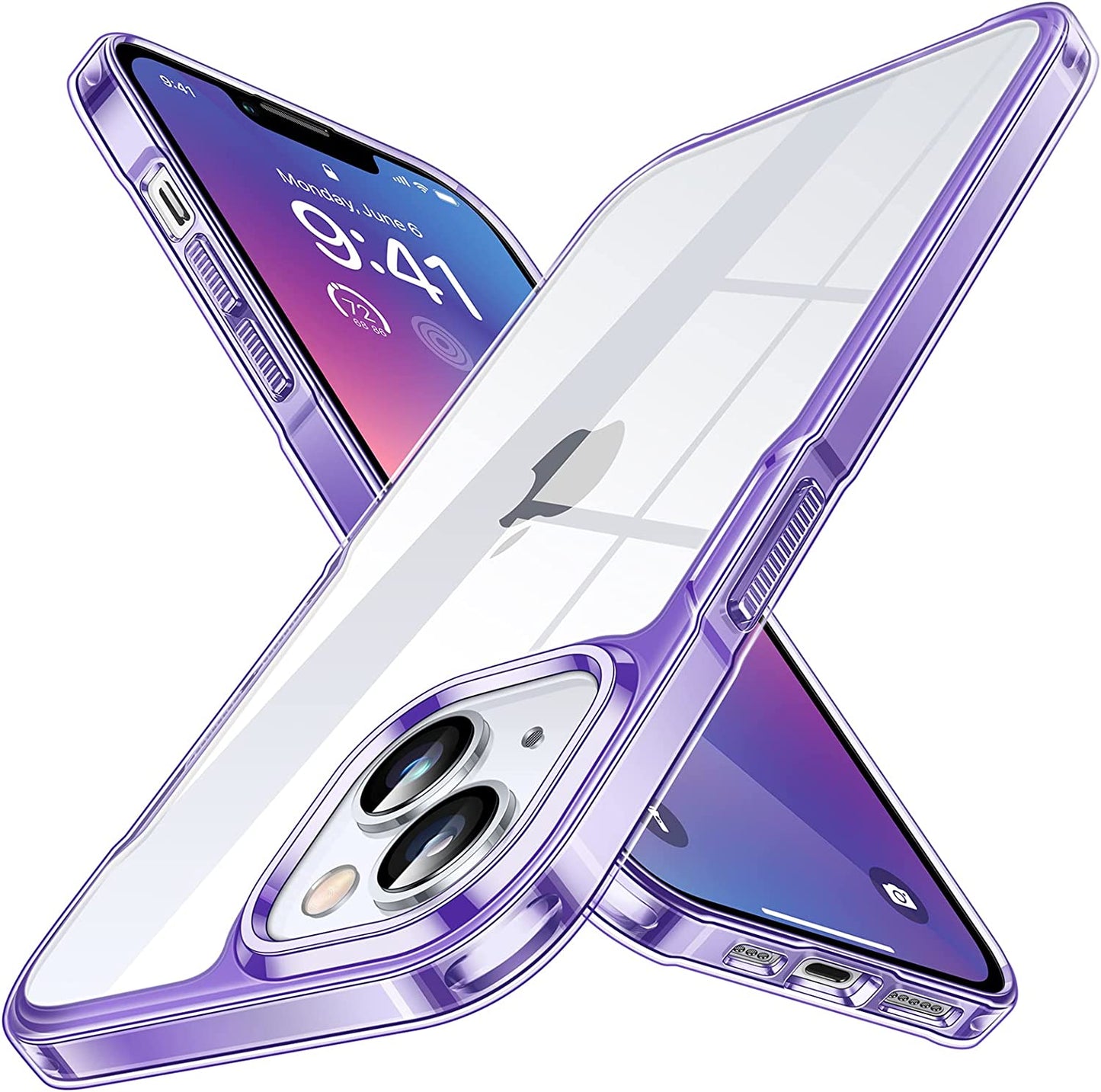 Simtect Ultra Clear for Iphone 14 Pro Case, [Non-Yellowing] [10 FT Military Drop Protection] Slim Fit yet Protective Shockproof Bumper with Airbag Case for Iphone 14 Pro 6.1 Inch- Crystal Clear  Simtect   