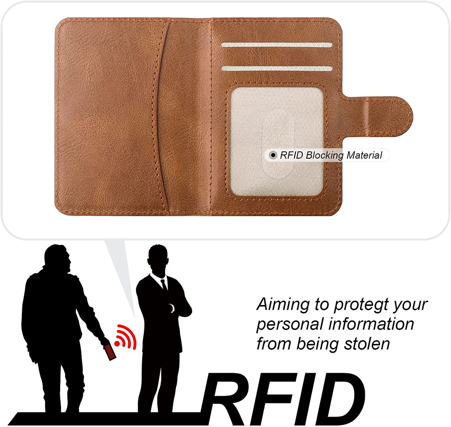 Bocasal Wallet Case for Iphone 13 Compatible with Magsafe Magnetic RFID Blocking Detachable Premium PU Leather Flip Case with Card Slots Holder Kickstand Wireless Charging 6.1 Inch (Brown)  Bocasal   