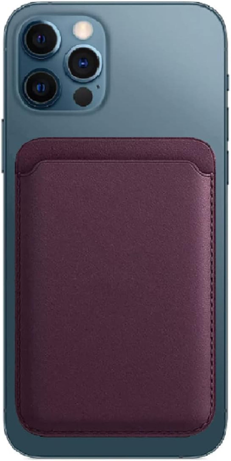 Lacase Magnetic Card Wallet Holder with Magsafe for Iphone 14 / 13 / 12 Series, (Black)…  Lacase Dark Cherry  