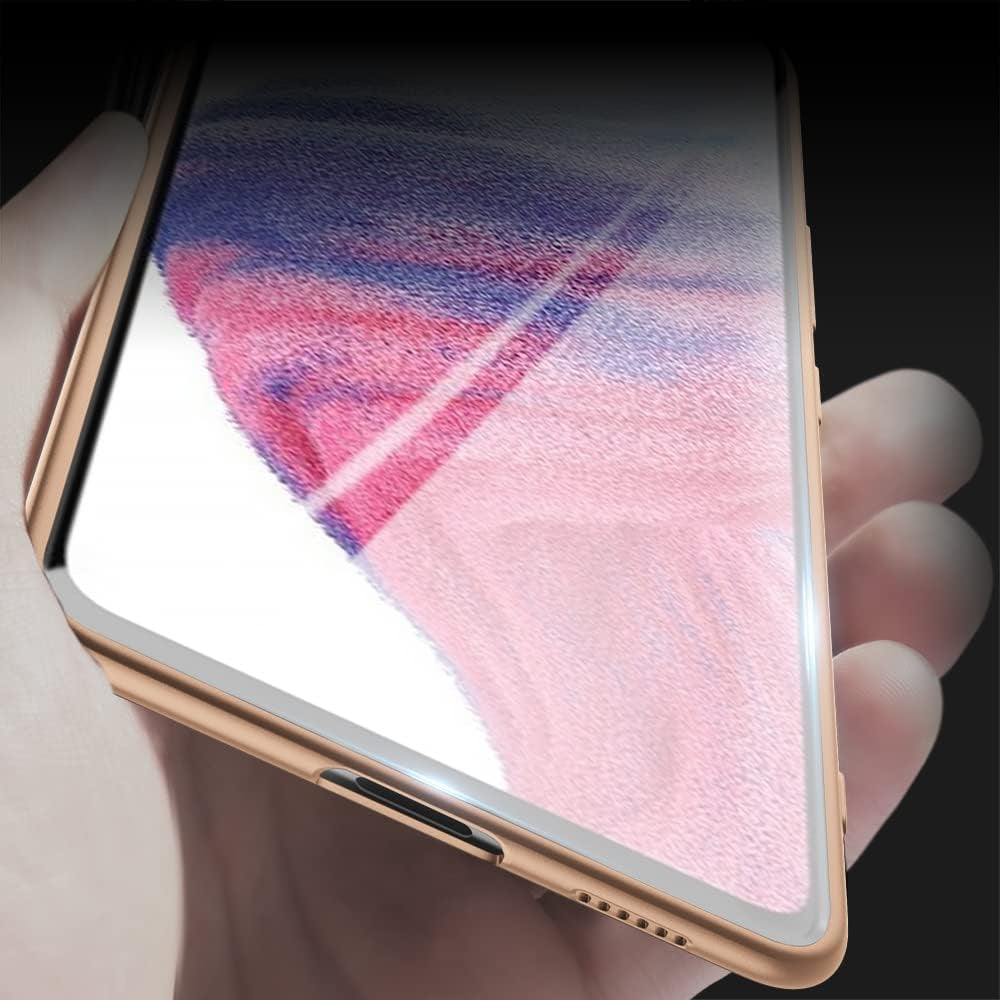 X-Level Samsung Galaxy A53 5G Case Ultra-Thin Slim Fit Soft TPU [Guardian Series] A53 5G Phone Back Cover Light Protective Matte Finish Coating Case Compatible Samsung A53 5G-Gold  pipilu   