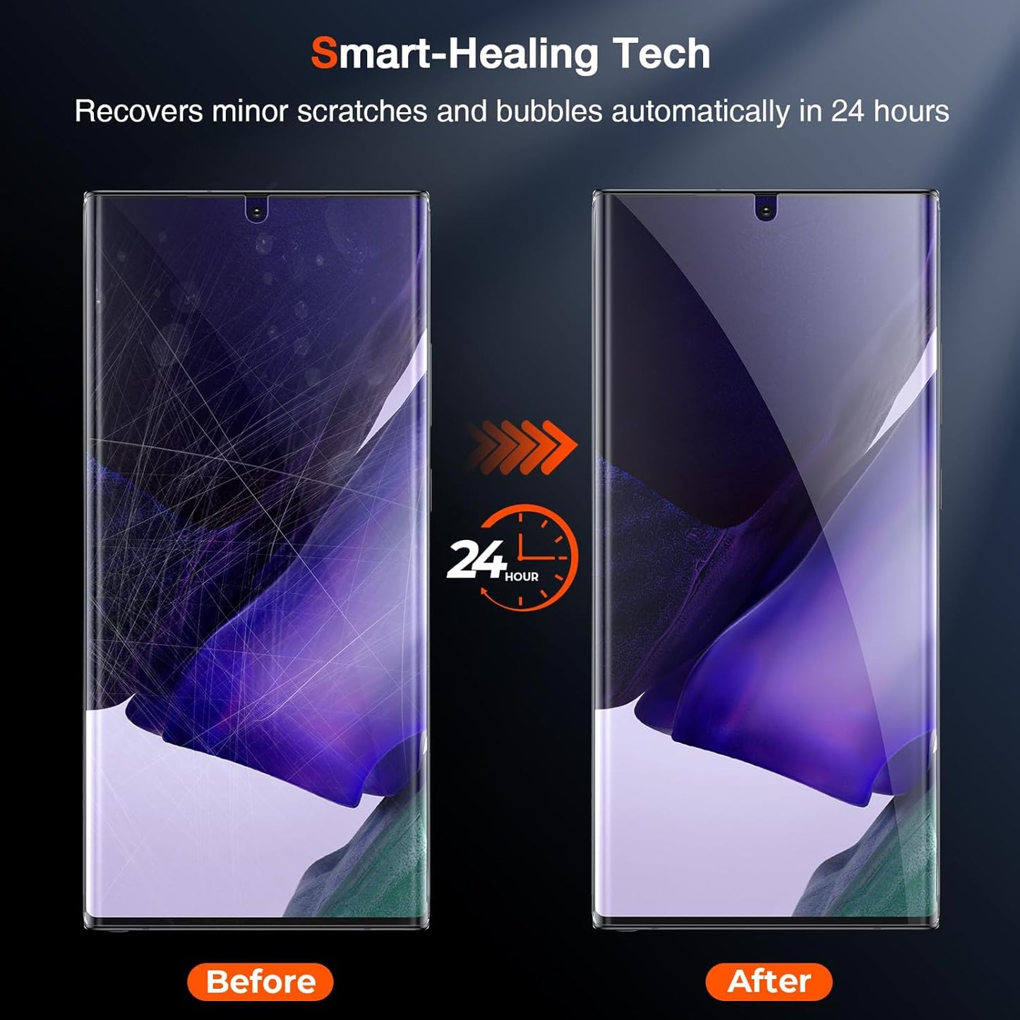 LK 3 Pack for Samsung Galaxy Note 20 Ultra Screen Protector [Not Glass] [Support Fingerprint Unlock] [Anti-Scratch] Bubble Free, 3D Curved Max Coverage Screen Protector for Note 20 Ultra  LK   