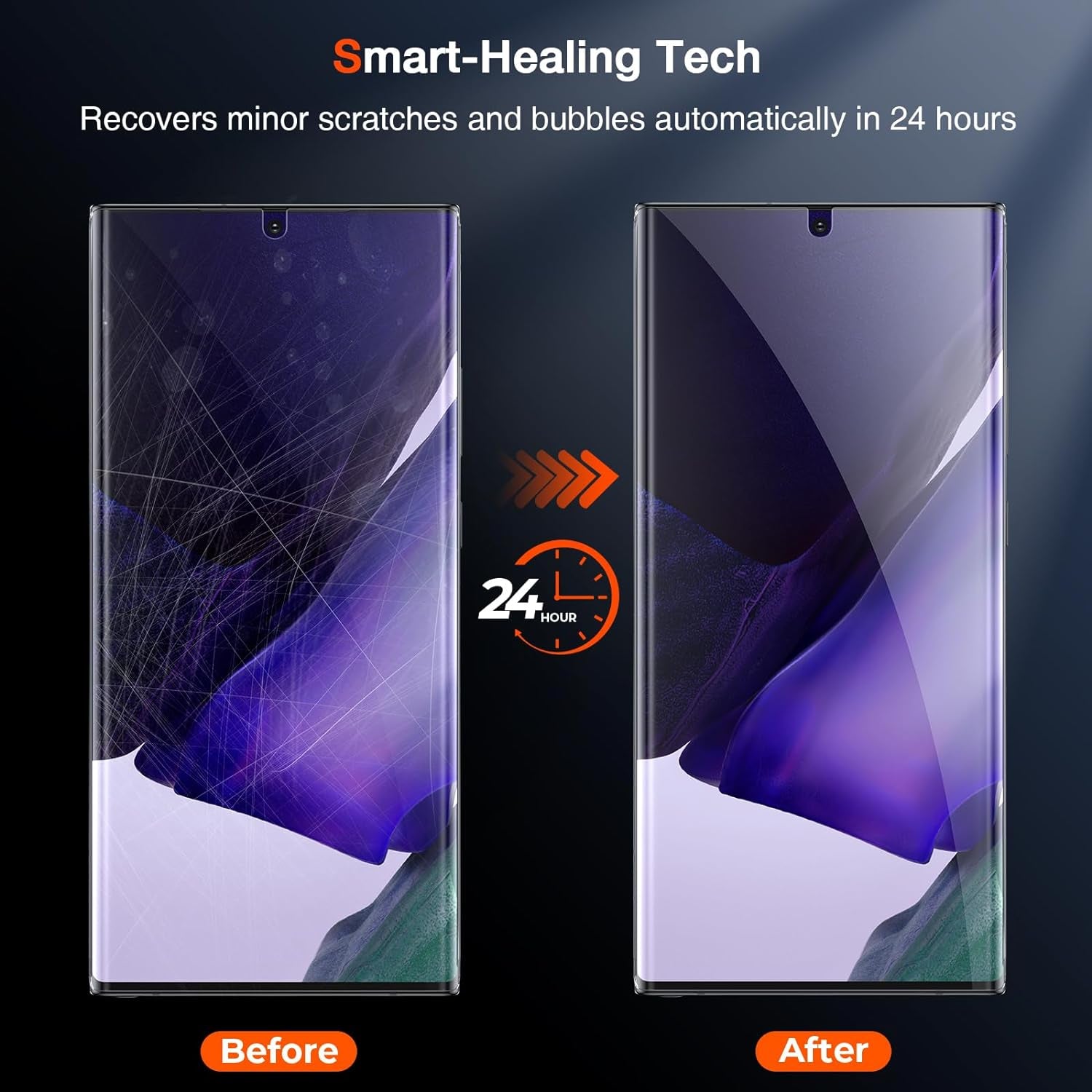 LK 3 Pack for Samsung Galaxy Note 20 Ultra Screen Protector [Not Glass] [Support Fingerprint Unlock] [Anti-Scratch] Bubble Free, 3D Curved Max Coverage Screen Protector for Note 20 Ultra  LK   