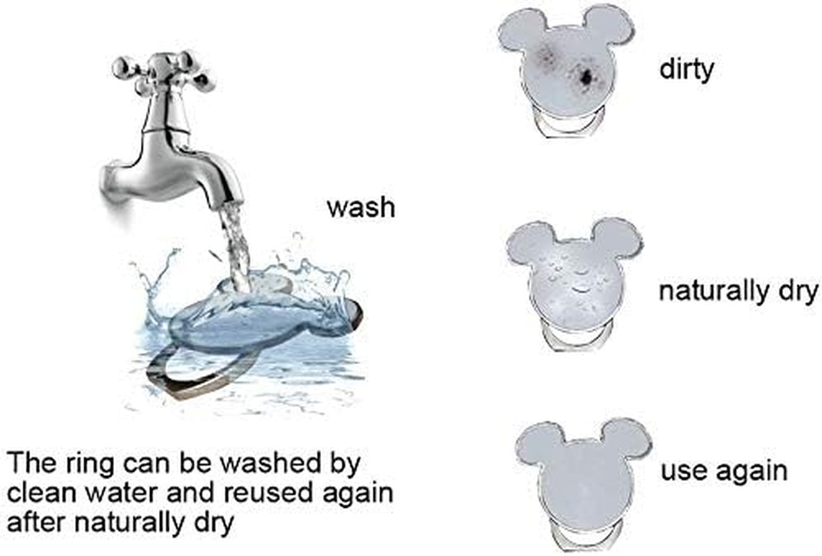 Universal Phone Ring Bracket Holder 2 Pieces, Metal Finger Grip Stand Holder Ring,Car Mount for Iphone 6S plus 7 Plus, Samsung Galaxy S7 Edge HTC Smartphones Tablet Phone Ring  AiKiTi   