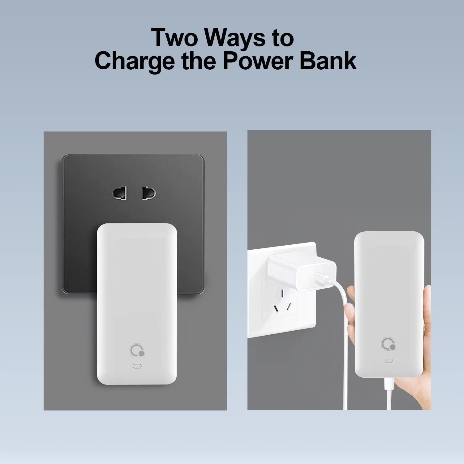 10000Mah Q Portable Charger, Ultra Slim USB C Power Bank, 4 Output Dual Input External Battery Pack with Built-In AC Wall Plug,Built in Micro and USB C Three Cables Compatible with All Mobilephone  Shen Zhen South Fortune Technology Co.,Ltd   