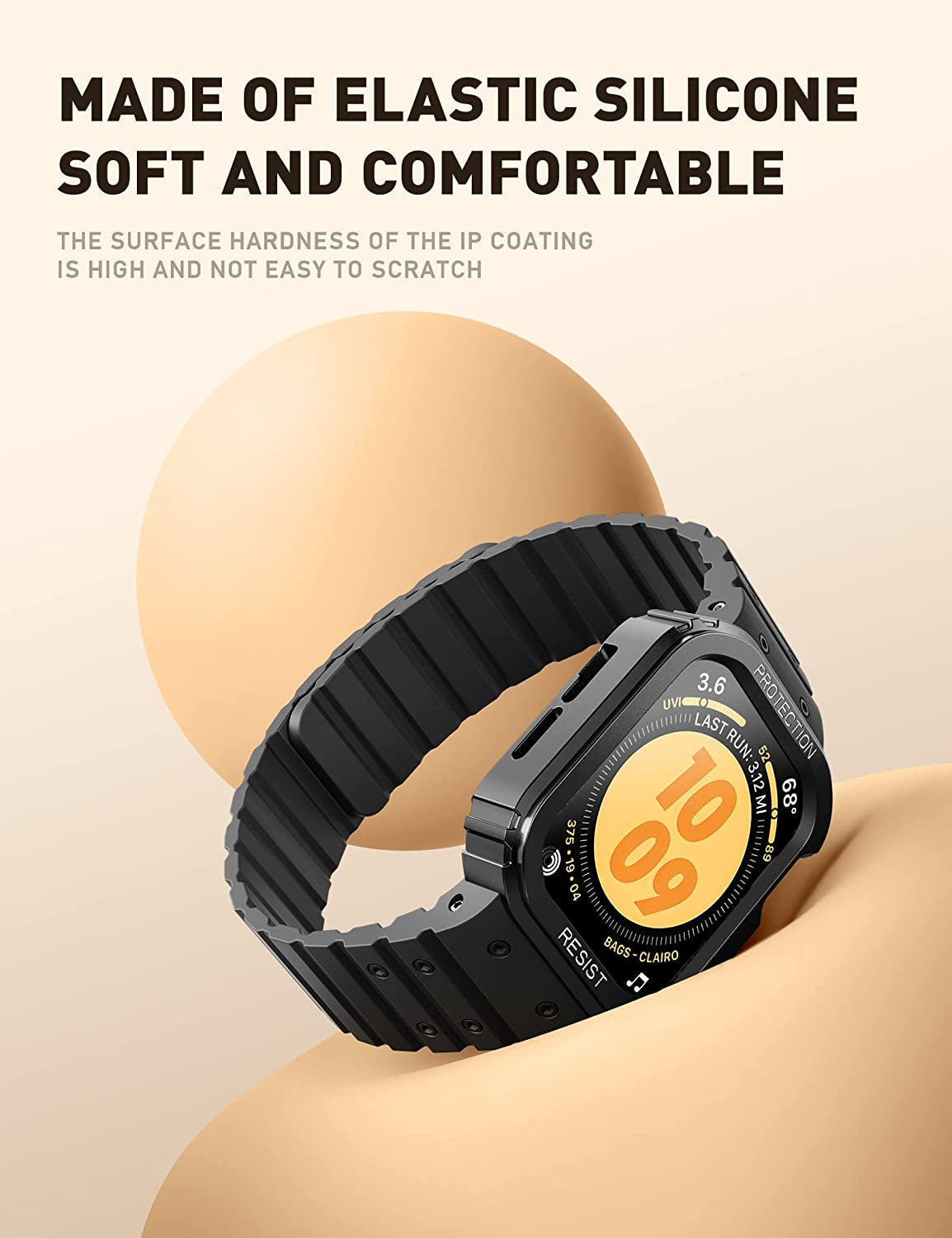 SUPCASE Unicorn Beetle Seal Case with Band for Apple Watch Series 8/7/6/5/4/SE [45/44Mm], Rugged Protective Case with Magnetic Soft Silicone Strap Bands  SUPCASE   