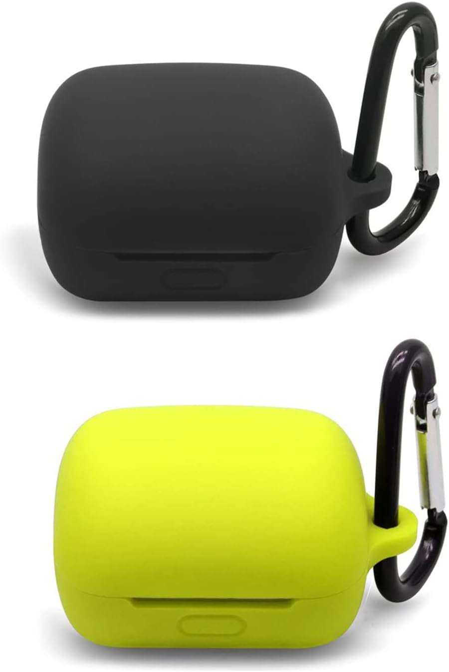 [2 Pack] Silicone Case for Sony Linkbuds WF-L900 Truly Wireless Earbud,Premium Soft Skin Cover Shock-Absorbing,Anti-Scratch Protective Case with Keychain,Black Pink  20220406sn-8 Black+Fruit Green  