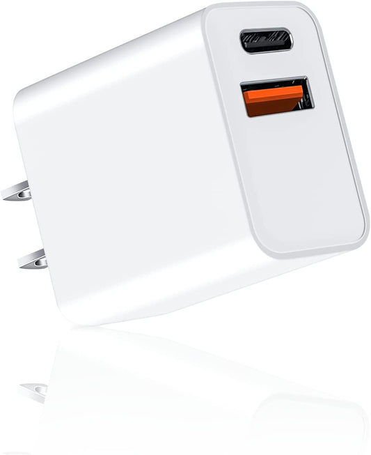 USB C Charger, Apple Watch Charger, Upgraded USB Charging Block, PD Dual Port Type C Power Adapter Block Cube Brick Compatible for New Apple Watch Series 8 7 6, Apple Iphone 13 14 Pro Max SE XS, White  SHENZHEN SUNSHINE TECHNOLOGICAL CO., LTD   