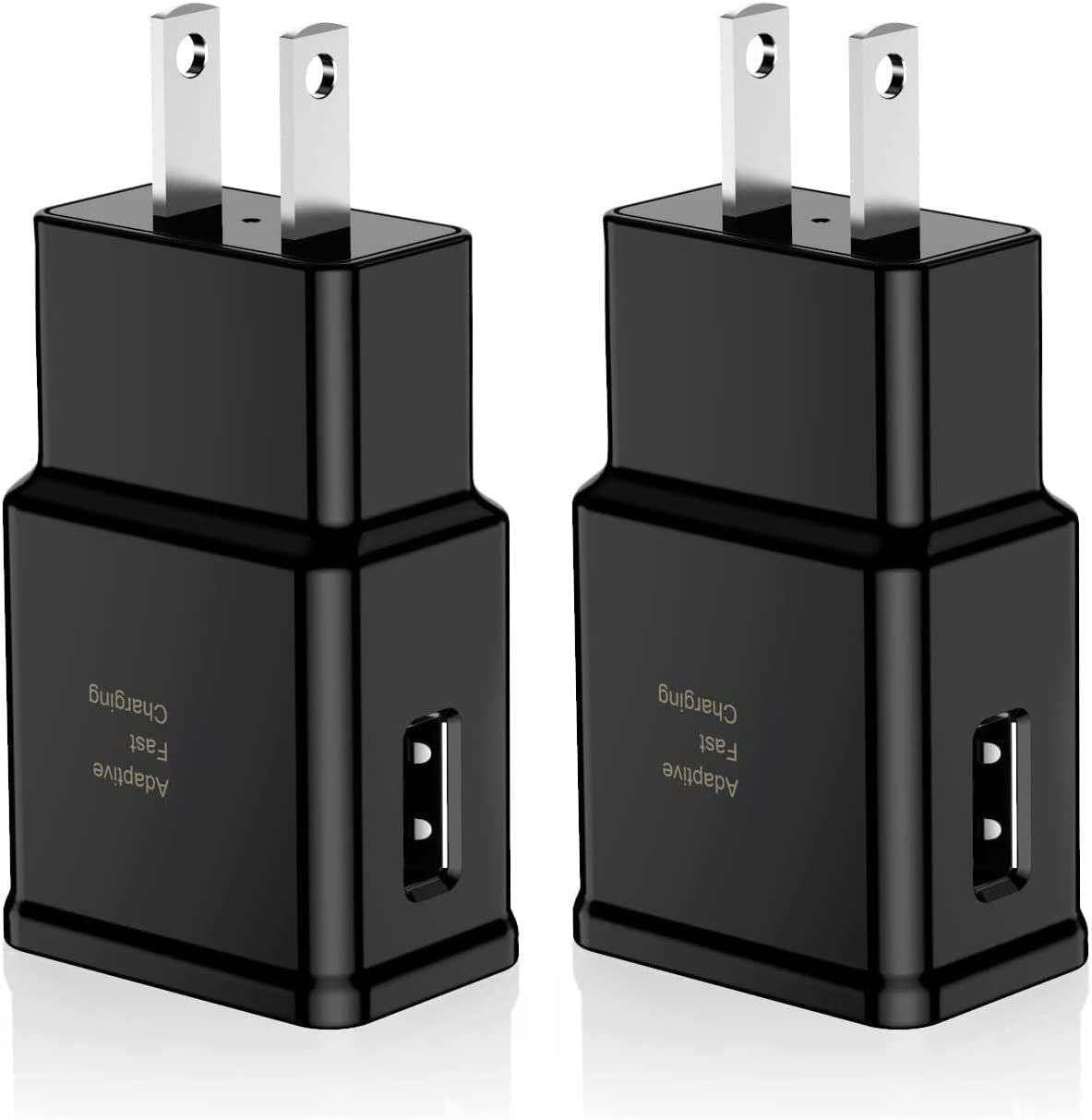 Adaptive Fast Charging USB Wall Charger Adapter Compatible Samsung Galaxy S21 S20 S10 S6 S7 S8 S9 / Edge/Plus/Active, Note 5 8, Note 9, Note 10, LG Quick Charge, Android Phone Travel Plug (2 Pack)  Shenzhen Yuanjiaxin Trading Co.,Ltd   
