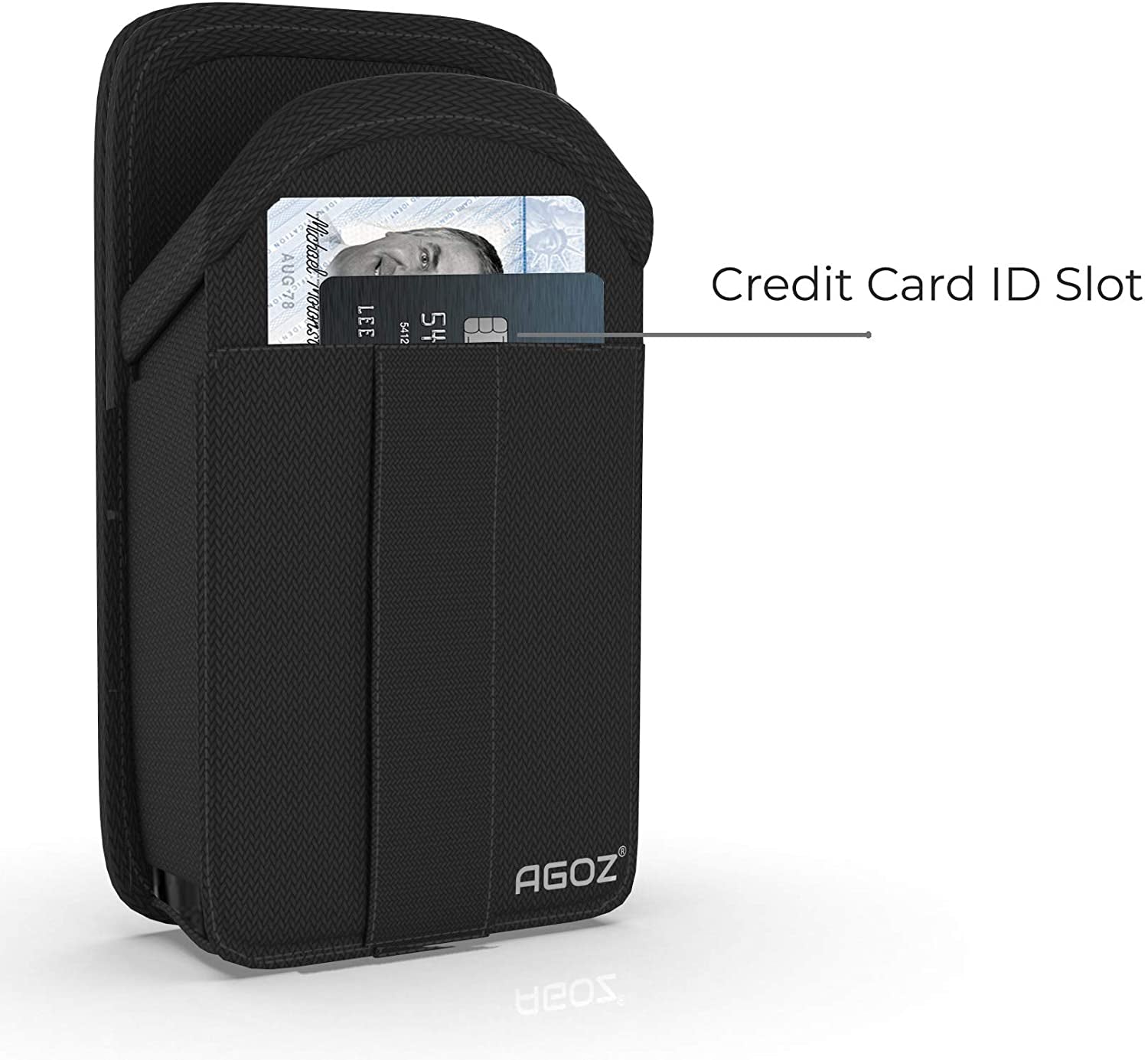 Agoz around the Neck Hanging Open Top Flip Phone Case with Detachable Safety Lanyard Sling for Greatcall Lively Flip Phone, Jitterbug Flip Phone, Jitterbug Flip 2, Consumer Cellular Link 2 Flip Phone  AGOZ   