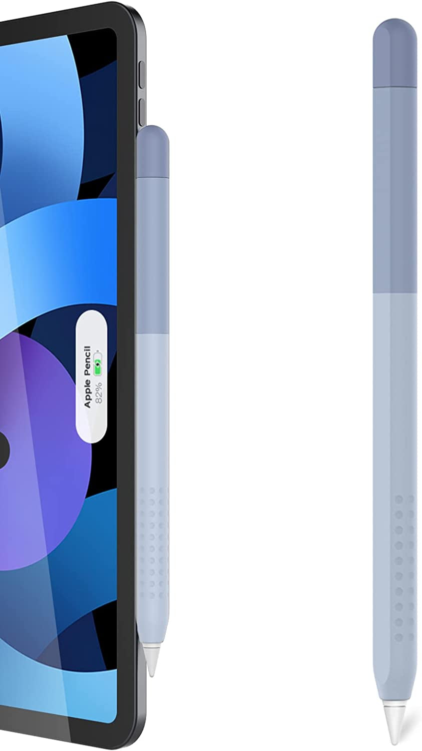 Delidigi Pencil Case Compatible with Apple Pencil 2Nd Generation Case, Gradient Color Case Sleeve Silicone Cover Accessories for Apple Pencil 2Nd Gen(Gradient Pink)  Delidigi Lavender Grey  