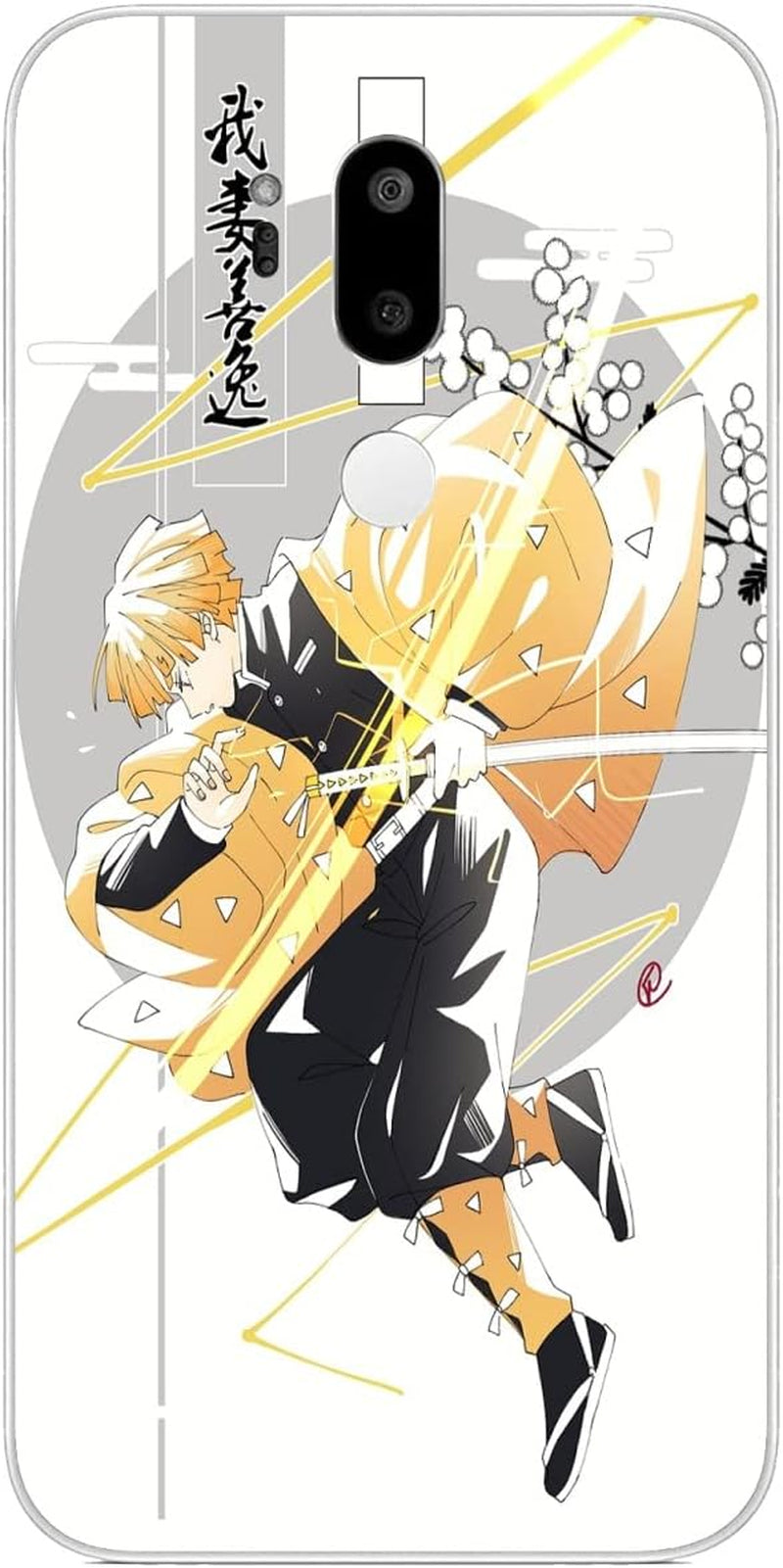 Compatible with LG G7 | LG G7 Thinq | LG G7 Fit | LG G7 One Sla'Yer Anime Cool De'Mon 913 Case Slim Soft Flexible TPU Thin Protective Cover Case Clear  CUENDX Demon Anime Zenitsu Slayer 289  