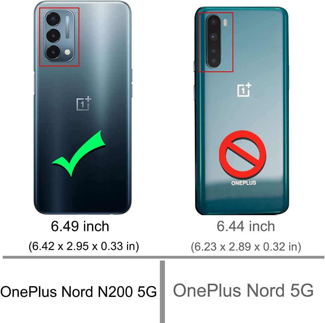 Osophter for Oneplus Nord N200 5G Case Oneplus N200 5G Case Shock-Absorption Flexible TPU Rubber Protective Cell Phone Cover Cases for 1+Nord N200 5G(Black)  Osophter   