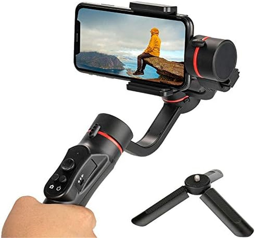 YTYZC 3 Axis Handheld Gimbal USB Charging Video Record Universal Adjustable Direction Smartphone Stabilizer with Stand  ytyzc   