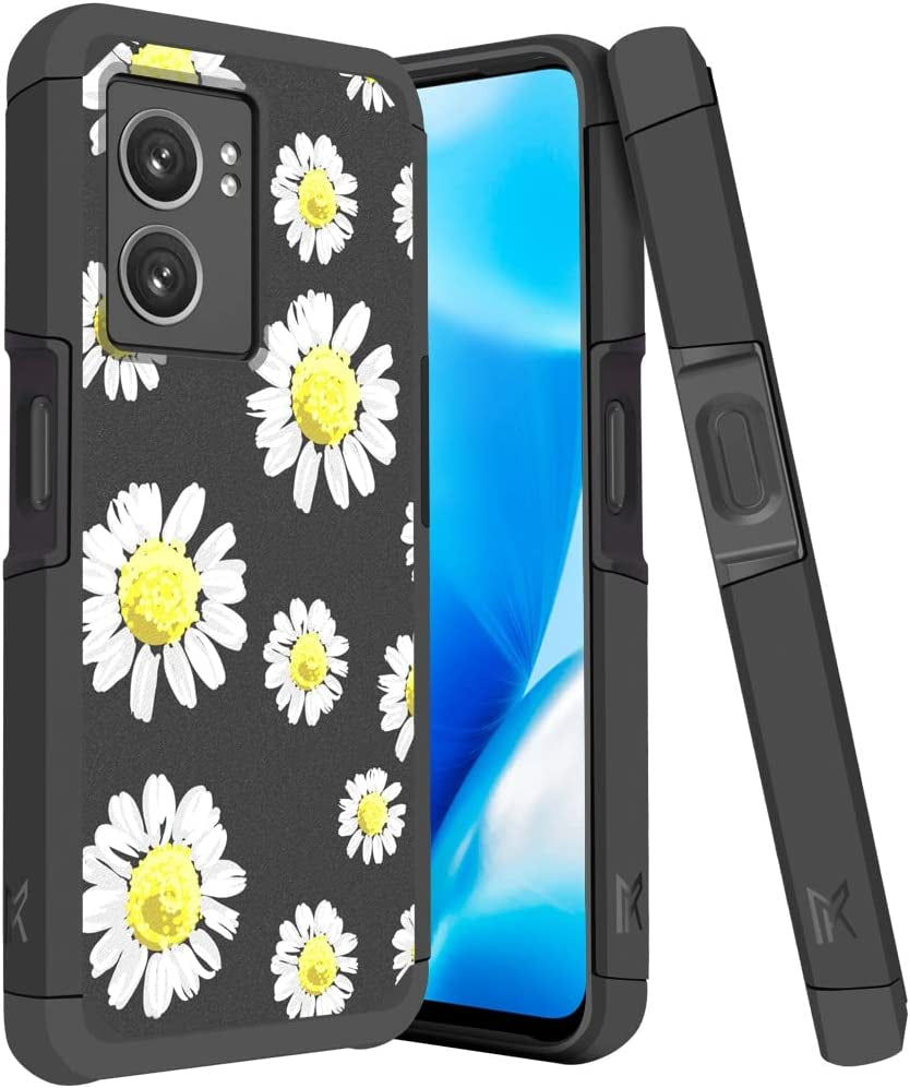 Hrwireless Compatible for Oneplus Nord N300 5G Phone Case Cover, Heavy Duty (Magnetic Mount Friendly) Series with Premium Minimalistic Design for Accidental Drops for Men Women Girls Boys  HRWireless Chamomile Flowers  