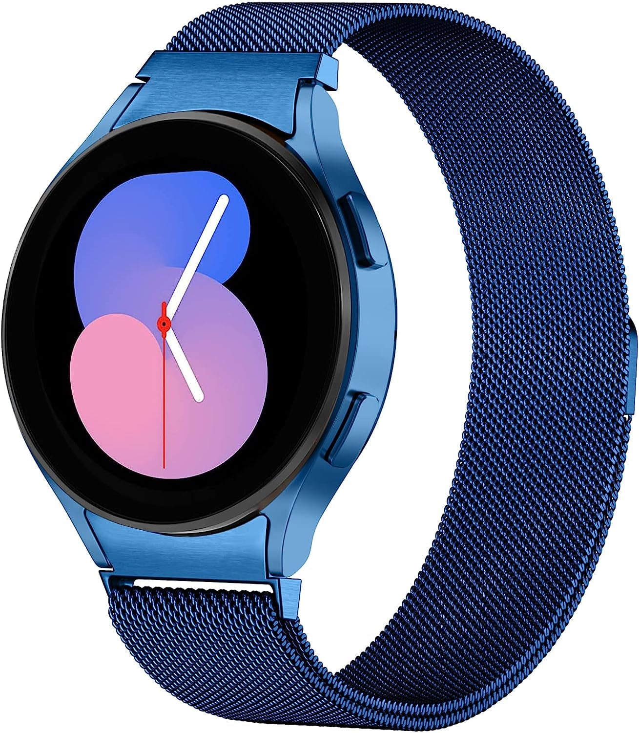 Zedoli No Gap Metal Bands Compatible with Samsung Galaxy Watch 5 40Mm 44Mm / Samsung Galaxy Watch 5 Pro 45Mm / Samsung Galaxy Watch 4 40Mm 44Mm / Samsung Galaxy Watch 4 Classic 42Mm 46Mm for Men Women  Zedoli Blue  